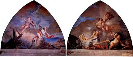 Allegorical scenes of the passage from the Old to the New Covenant