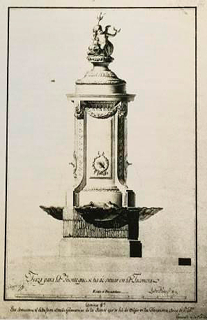 Luis Paret y Alcázar. Design for the source of Neptune. 1788.