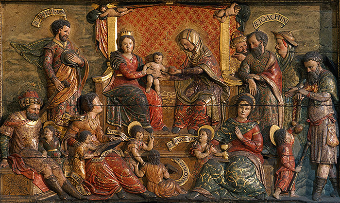 Relief of the Holy Parentage in Dominicans of Pamplona