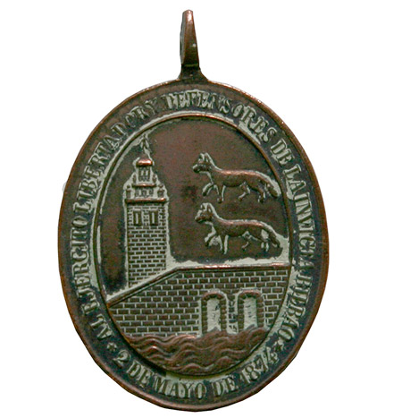Medal commemorating the defence of Bilbao (1874)
