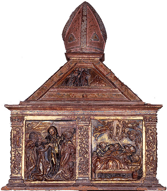 Renaissance casket of the relics of Saint Veremundo, 1584.