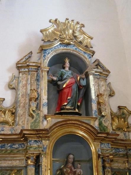 Attic of the altarpiece. Saint Eufemia. Photograph: Chusa García Camón.