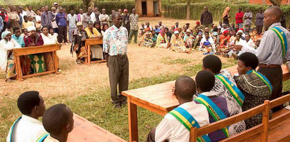Gacaca trials, a powerful instrument of transitional justice implemented in Rwanda [UNDP/Elisa Finocchiaro].