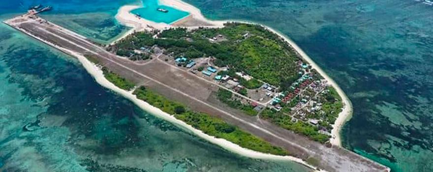 Airstrip installed by China on Thitu or Pagasa Island, the second largest of the Spratlys, whose administration has been internationally recognised for the Philippines [Eugenio Bito-ononon Jr].