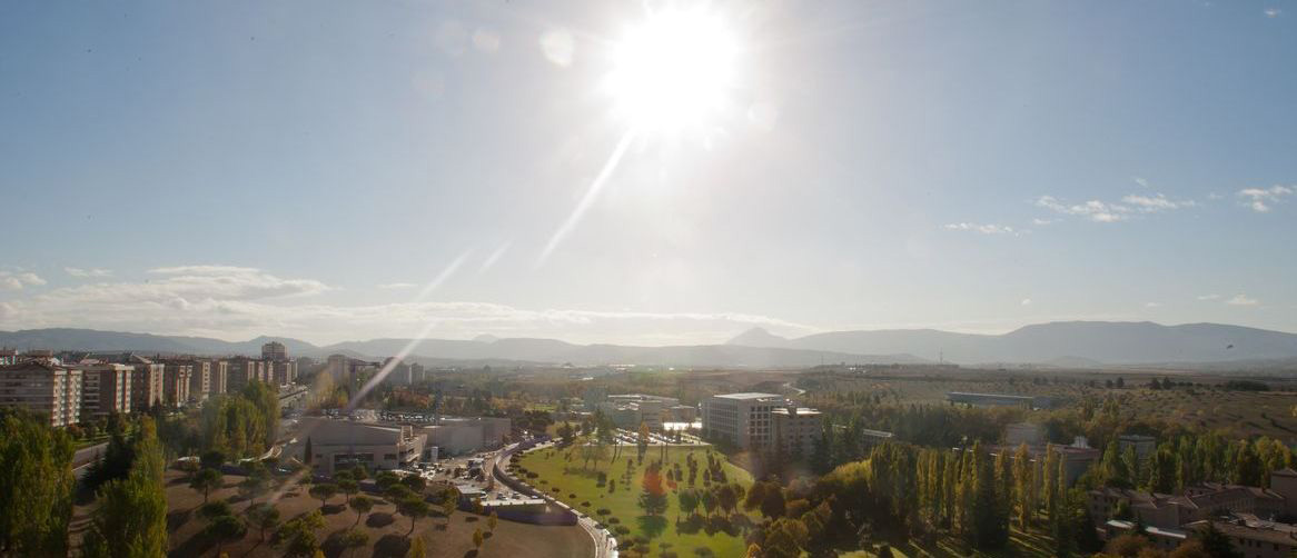 vista area del Campus de la Universidad de Navarra